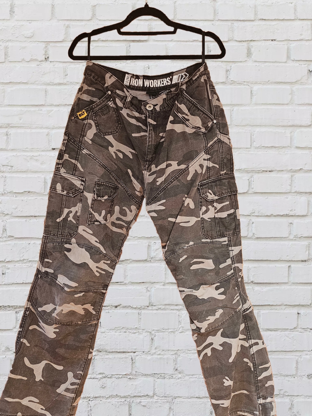 Men's Camo Cargo Pants - Gray